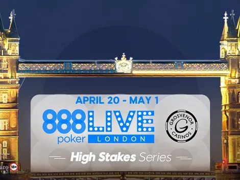 888poker LIVE levará eventos high stakes às mesas de Londres em abril; confira