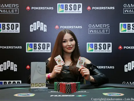 Darya Krashennikova é campeã do Ladies Event após longo HU no BSOP São Paulo