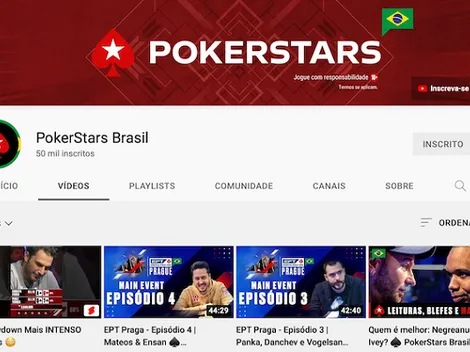 Canal do PokerStars Brasil no YouTube bate 50 mil inscritos com conteúdos exclusivos