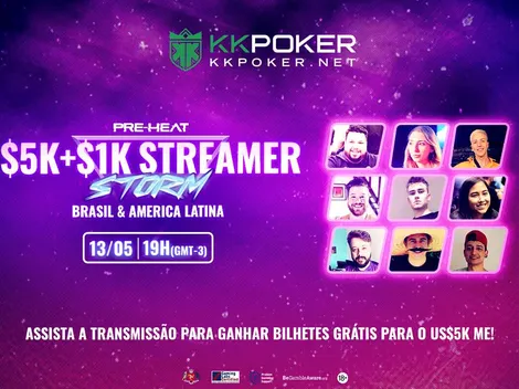 Streamer Storm: 30 nomes se reúnem em evento apresentado pelo KKPoker