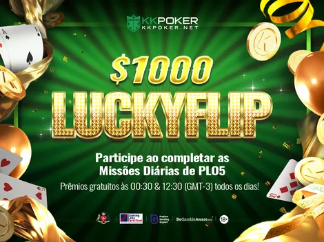 LuckyFlip é a novidade do KKPoker com US$ 2 mil diários em premiações