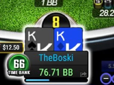 Dá pra foldar? Jeff Boski enfrenta spot cruel com KK contra 5bet all in