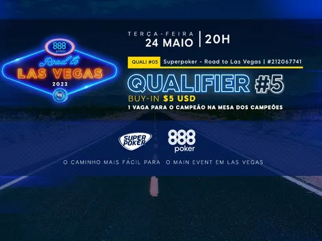 Road to Las Vegas tem torneio por apenas US$ 5 no 888poker nesta terça