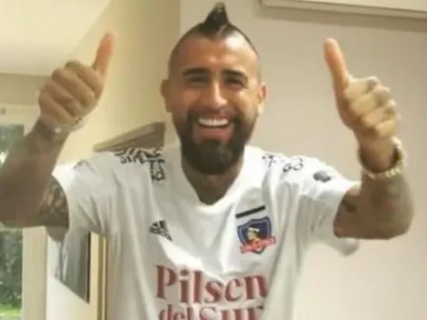 Vidal llega al Monumental para ver a Colo Colo vs Inter de Porto Alegre