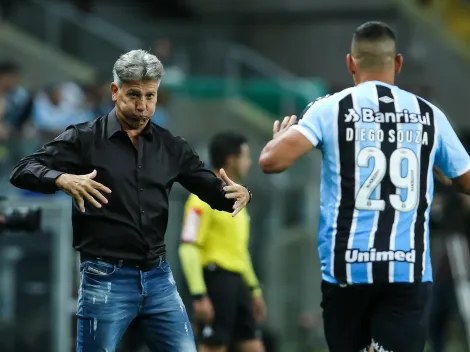 Renato ‘alopra’ forma física de Diego Souza no Grêmio