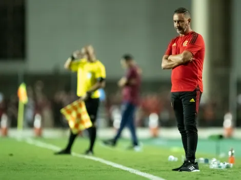 Vítor Pereira não esconde preocupação com atacante ao justificar substituições no Flamengo