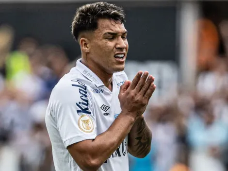 Sormani 'desce a lenha' na arbitragem em lance polêmico com Marcos Leonardo em vitória do Santos