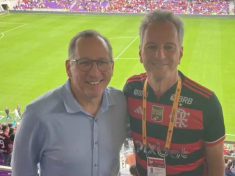 John Textor e Landim aparecem juntos em amistoso do Flamengo: Houve conversas sobre mercado 