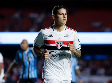 Torcida do São Paulo reage a momento de James Rodriguez na Espanha