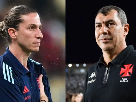Jornalista crava Fábio Carille do Vasco acima de Filipe Luís do Flamengo