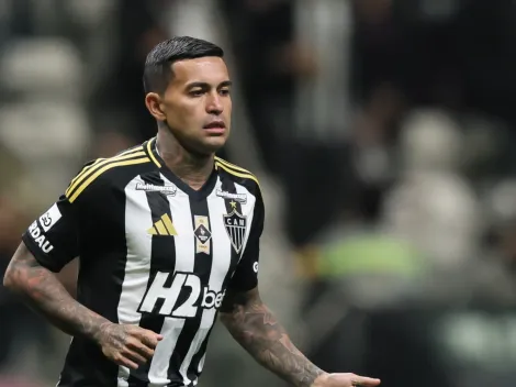 Dudu, do Atlético-MG, está fora do jogo contra o Bragantino