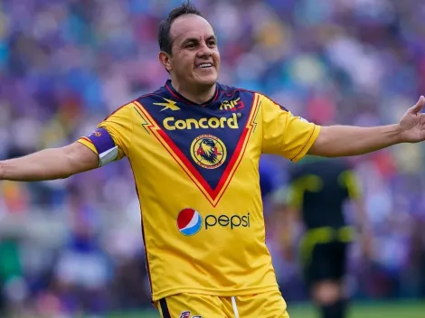 Cuauhtémoc Blanco celebró el título del América en el Estadio Azteca