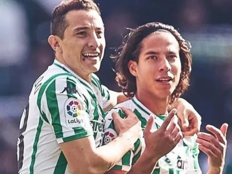 Diego Lainez sufrió su novatada en Betis