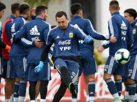 Guido y Marchesín fueron titulares con la Selección Argentina