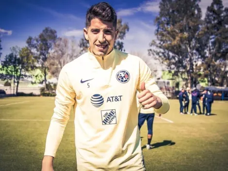 Santiago Cáseres entrena por primera vez en América