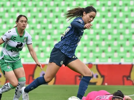 El increíble gol que le anularon a América Femenil frente a Santos Laguna