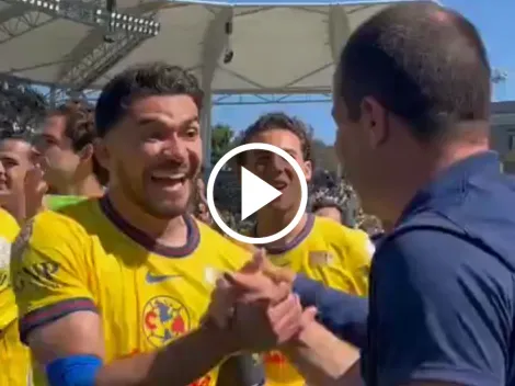 El épico abrazo entre Henry y Jardine para celebrar la Supercopa