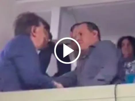 El emotivo saludo entre Ricardo La Volpe y Cuauhtémoc Blanco