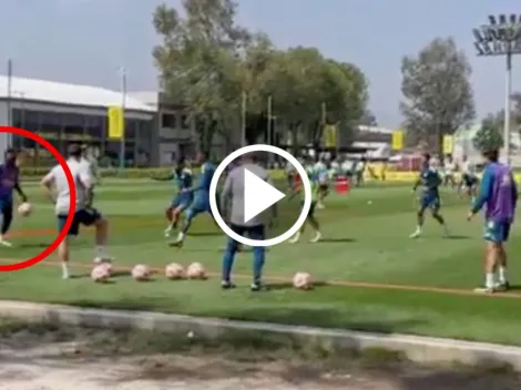 Saint-Maximin se luce en la práctica con un gesto técnico de crack