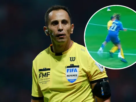 Así terminó el árbitro Santander tras el fuerte choque con Maximin