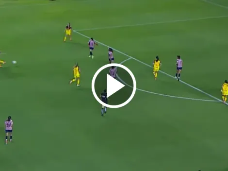 Con ayuda de Espino, Nicki Hernández señaló un gol desde lejos para América Femenil