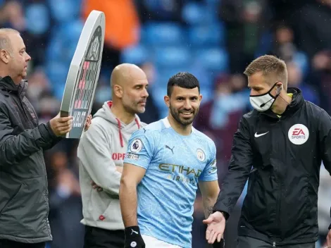 Video: así entró Agüero desde el banco a su último partido de Premier League