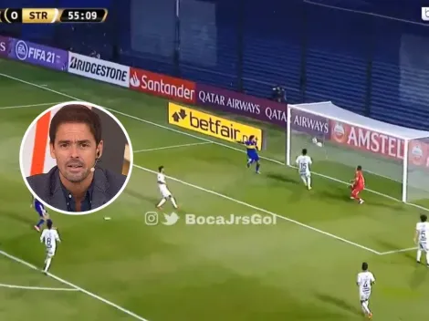 ¿A Closs no le gustó el gol de Boca? El curioso relato del 3-0