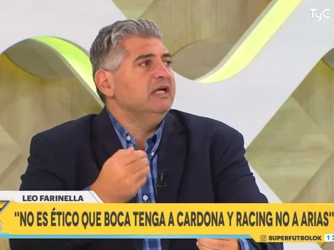 Farinella: "No es ético que Boca tenga a Cardona y Racing no a Arias"