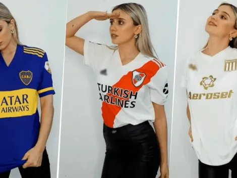 No sabemos cuál le queda mejor: More Beltrán subió foto con todas las camisetas de los clubes de primera