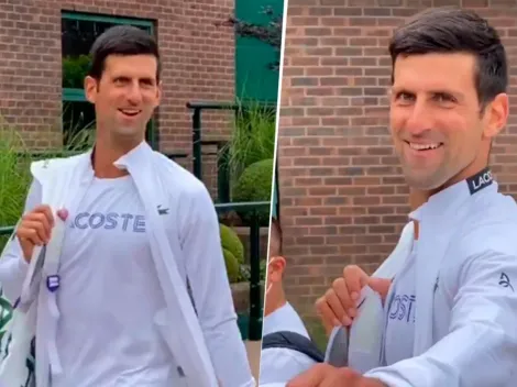 Argentino como el asado: Djokovic llegó a Wimbledon cantando una canción de la Selección