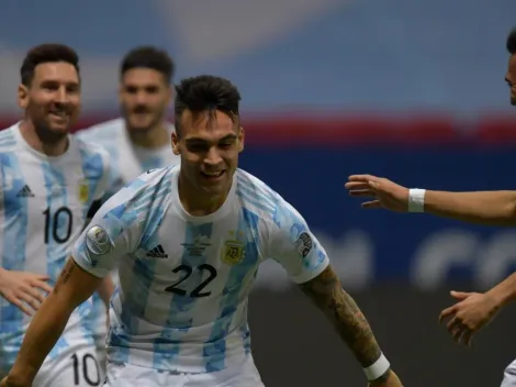 Argentina salió con todo y Lautaro metió el primero a los 7 minutos