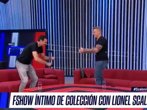 Fantino se volvió loco cuando vio a Scaloni: "¡Leónidas, Leónidas!"