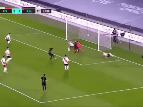 Video: con uno menos, Colón se puso 2 a 0 gracias a un gol de Góez