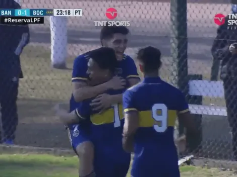 No se guarda nada: Taborda puso el 1 a 0 para la reserva de Boca