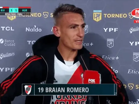 No para: después de darle el empate a River, Braian Romero ya habló del Superclásico