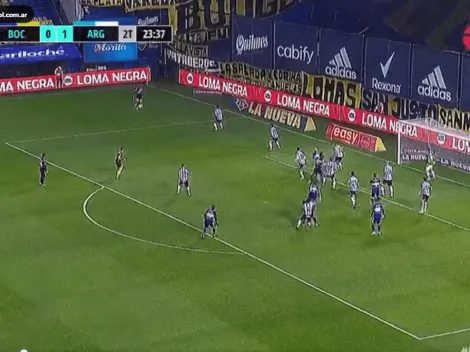 Video: Cardona rompió la mala racha de Boca con un golazo de tiro libre