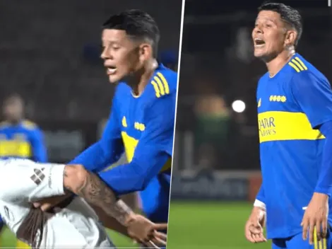 Video: así ordena Marcos Rojo a toda la defensa de Boca