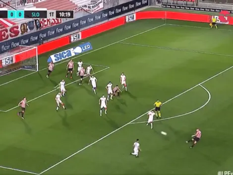 Video: golazo de Pasquini para el 1 a 0 de Estudiantes