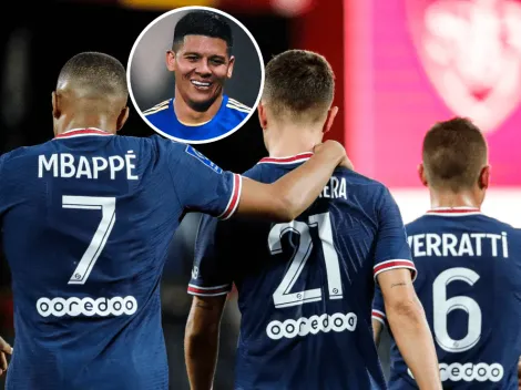 Ander Herrera bancó a Marcos Rojo viendo el partido de Boca