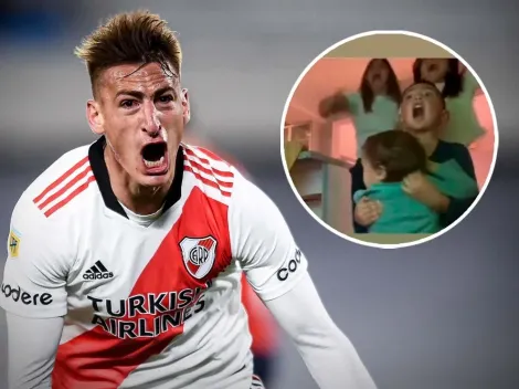 La emoción de la familia de Braian Romero al ver su gol a Independiente