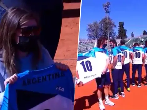 Copa Davis: el conmovedor homenaje a Maradona del equipo argentino de tenis