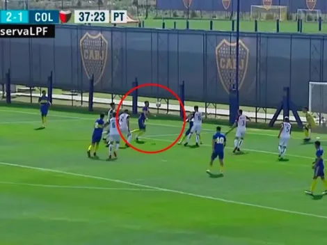 Jueguito incluido: el terrible golazo de Aranda en la Reserva de Boca