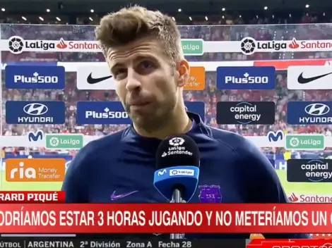 Piqué: "No íbamos a meter un gol ni jugando tres horas"