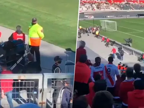 VIDEO: El hostil recibimiento de los hinchas de River al Pollo Vignolo en el Monumental