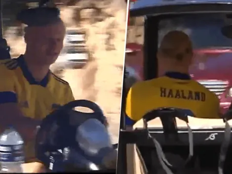 VIDEO: Haaland salió a pasar por Marbella, ¡con la camiseta de Boca!