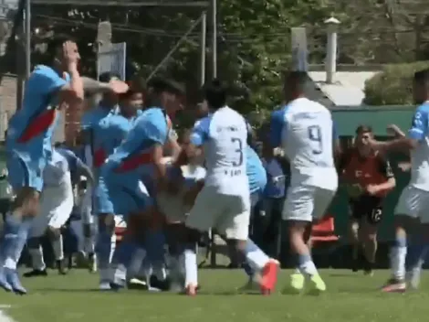 VIDEO: Tremenda batalla campal en Reserva entre los jugadores de Arsenal y Godoy Cruz