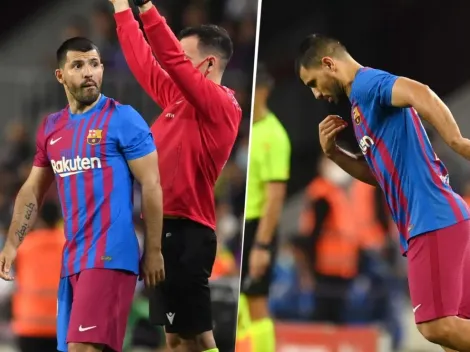 La imagen más esperada: el Kun Agüero debutó en el Barcelona