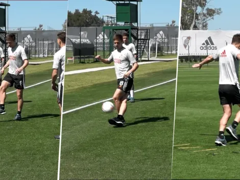 VIDEO | El lujo de Palavecino en el entrenamiento que enloqueció a los hinchas de River