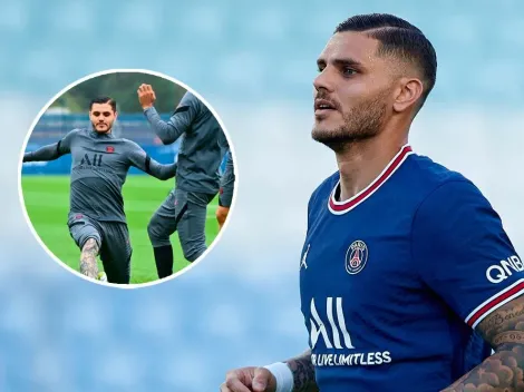 Reapareció Icardi: las primeras imágenes de su retorno al PSG