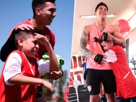 Emocionante: Independiente invitó al entrenamiento al niño que lloró en la cancha